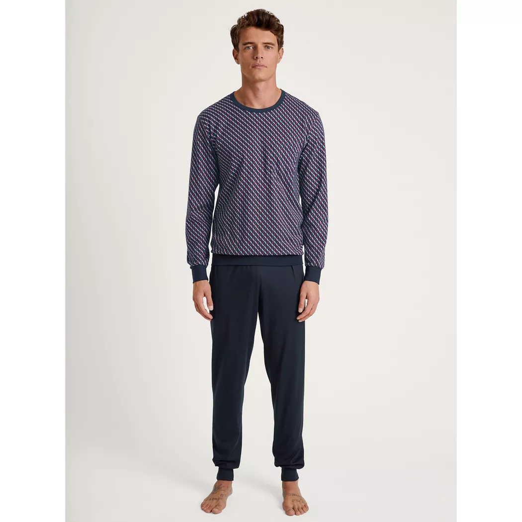 Calida Relax Imprint Pyjama Red Size M