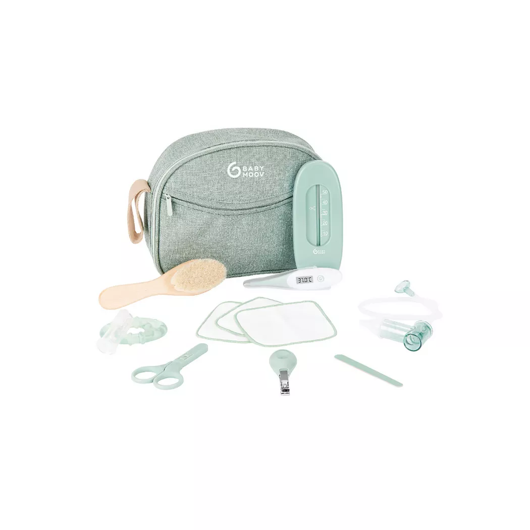 Trousse de soin bébé, set 10 accessoires
