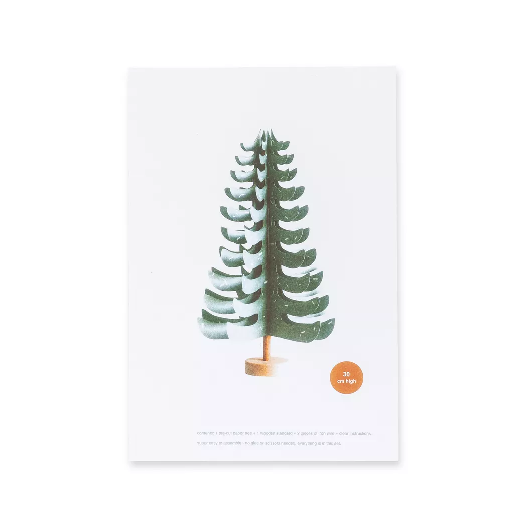 Manor Papeterie No Label - Albero di Natale, 30cm, Verde