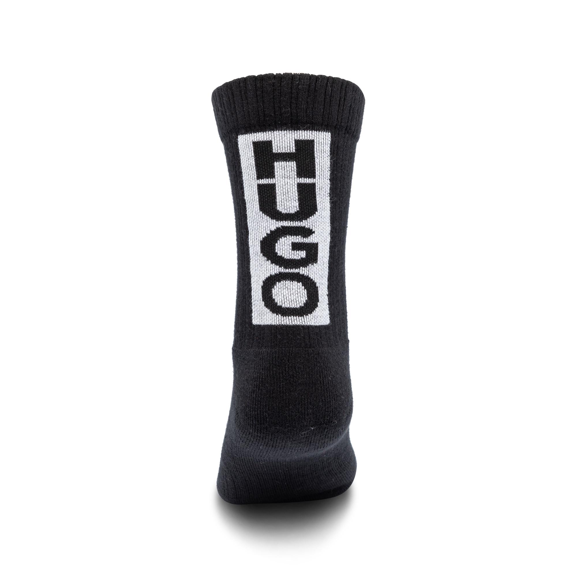 HUGO 3P QS BACK LABEL CC Lot de 3 paires de chaussettes, hauteur mollet 