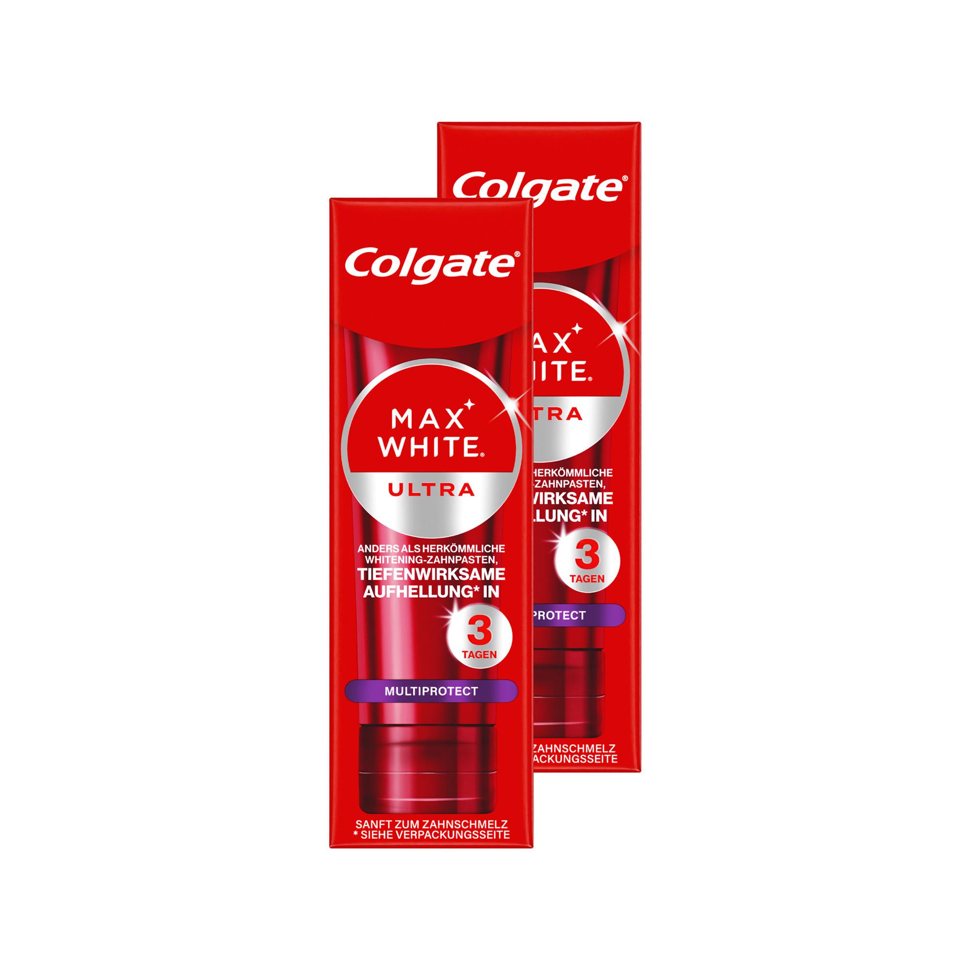 Colgate Colgate M White Ult Act ZP DUO Max White Ultra Multiprotect Zahnpasta DUO 