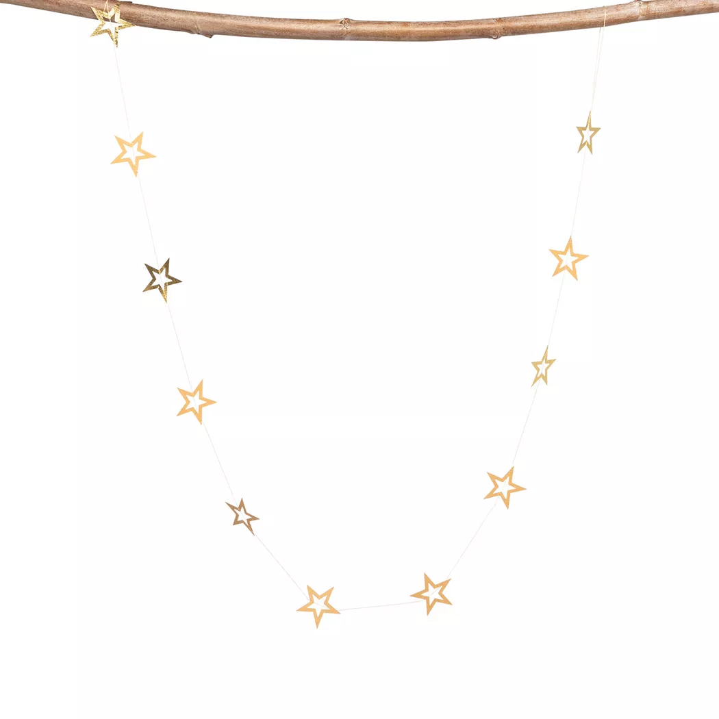 Manor Papeterie No Label - Girlande, 154X4X0.1CM, Gold