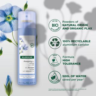 KLORANE BIO-Lein Volumen-Trockenshampoo 