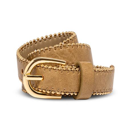 Manor Woman Cintura sottile in similpelle con borchie  