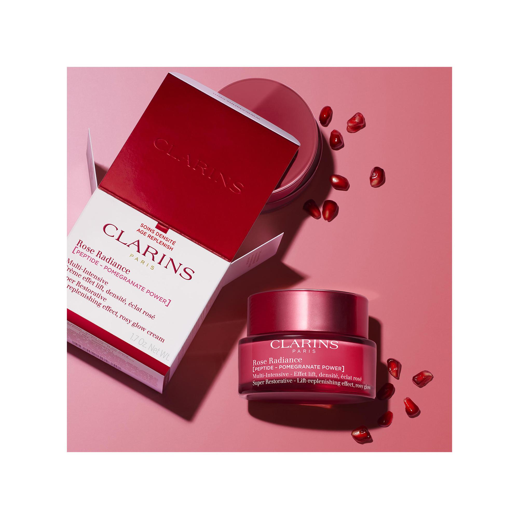 CLARINS  Multi-Intensive Rose Radiance - Superintensive Anti-Age Tagescreme für Lifting-Effekt, Hautdichte, mehr Leuchtkraft. 