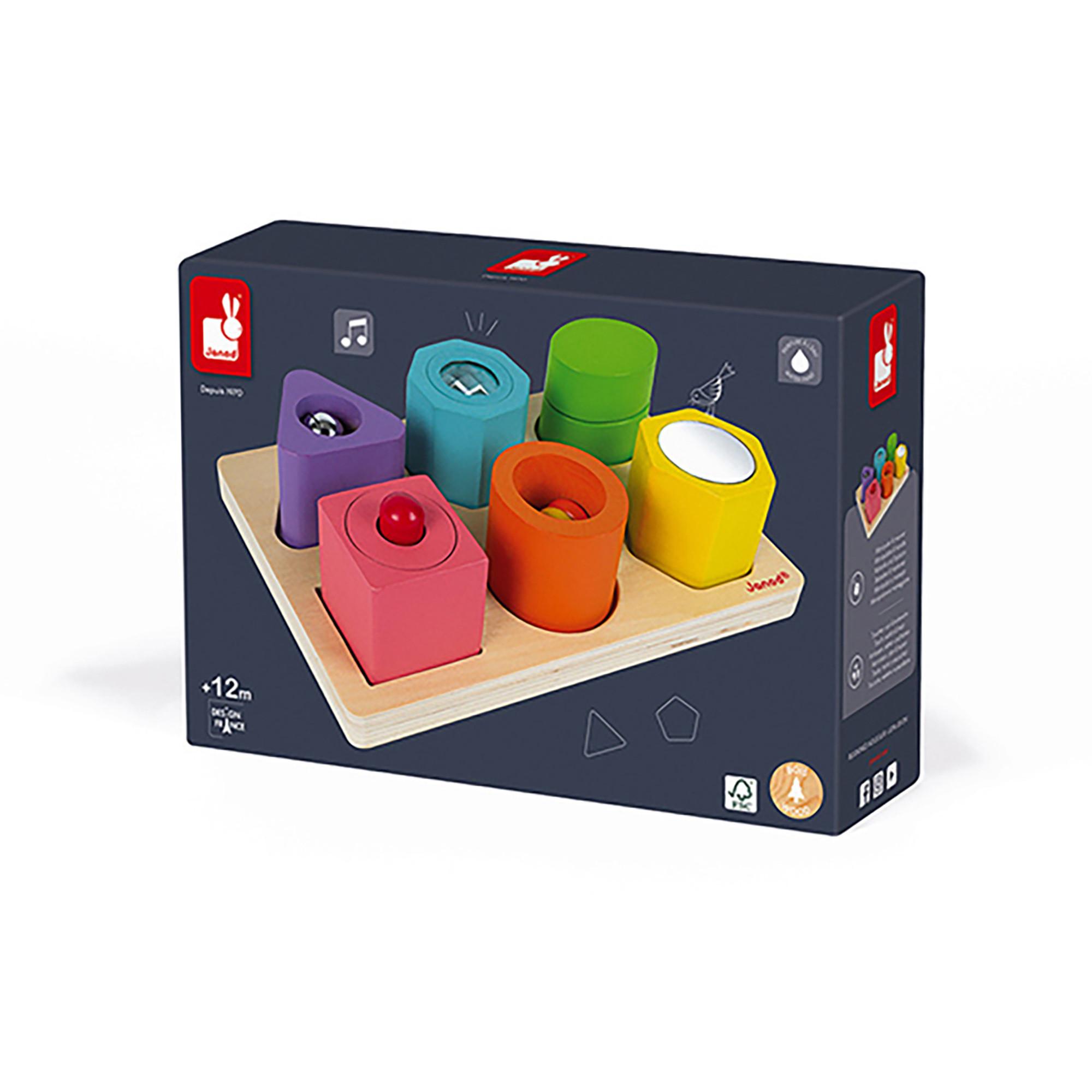 Janod  Puzzle 6 Cubes Sensoriels 