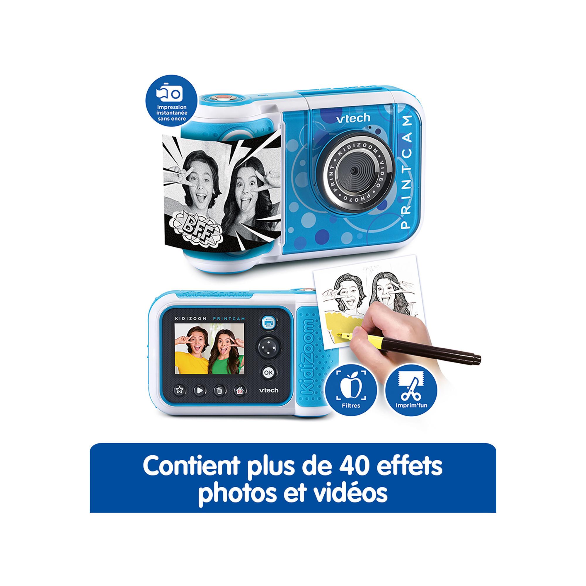 vtech  Kidizoom Print Cam bleu, français 