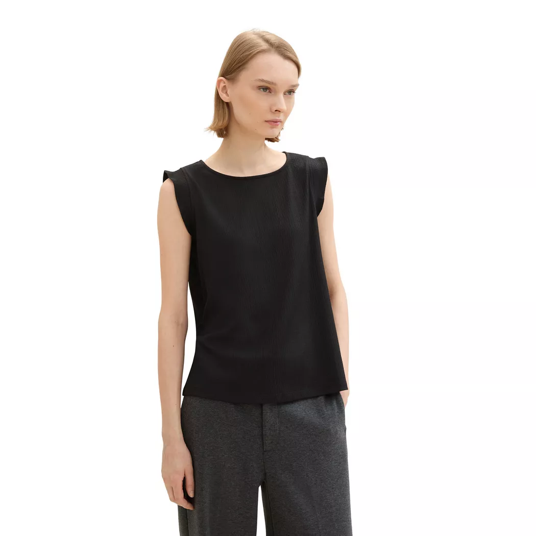 TOM TAILOR Denim - Top, für Damen, Black, Größe XL