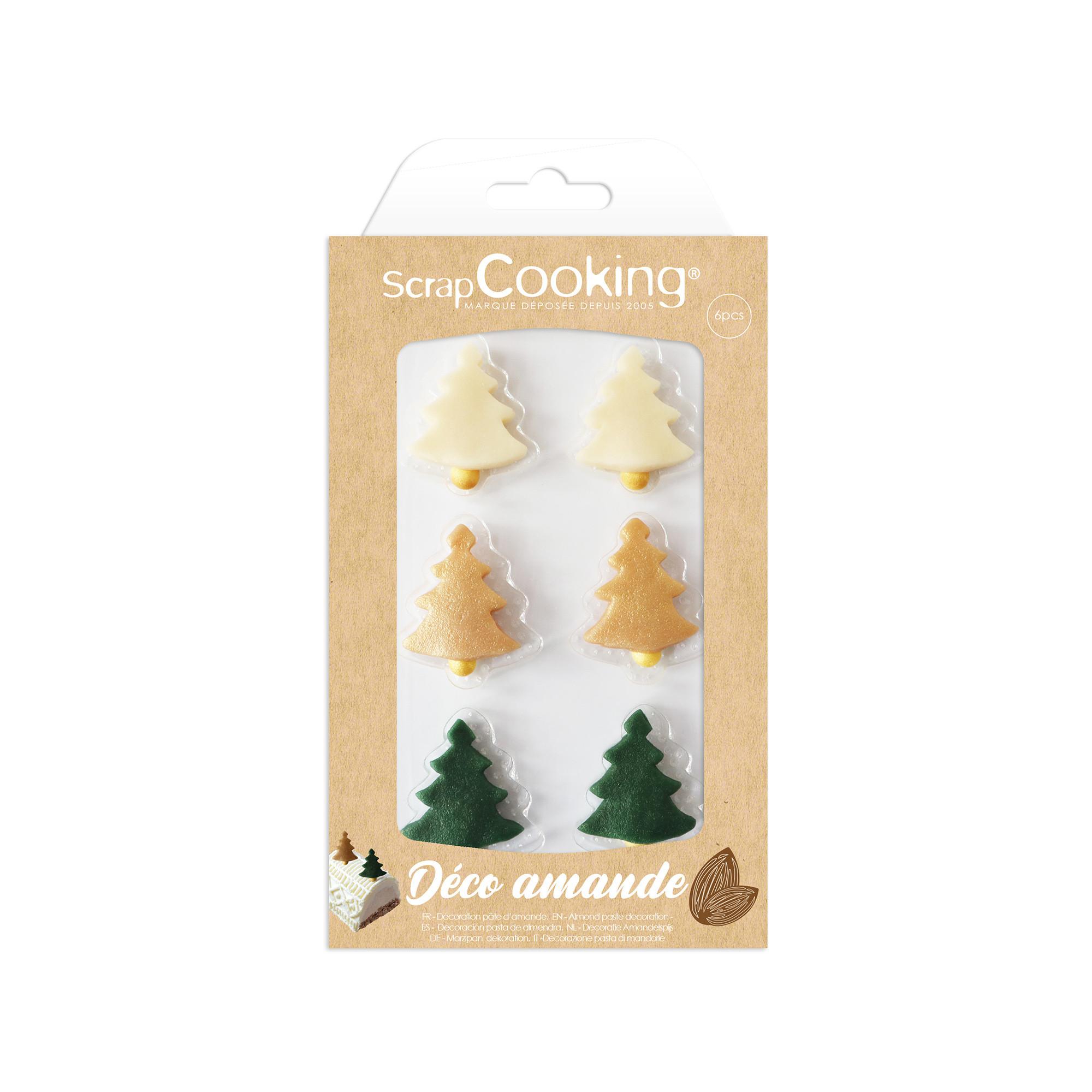ScrapCooking Sucre de décoration Pâte d'amande X-Mas Sapin 