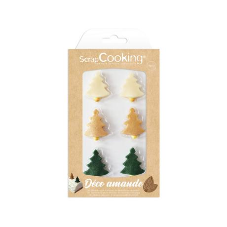 ScrapCooking Sucre de décoration Pâte d'amande X-Mas Sapin 
