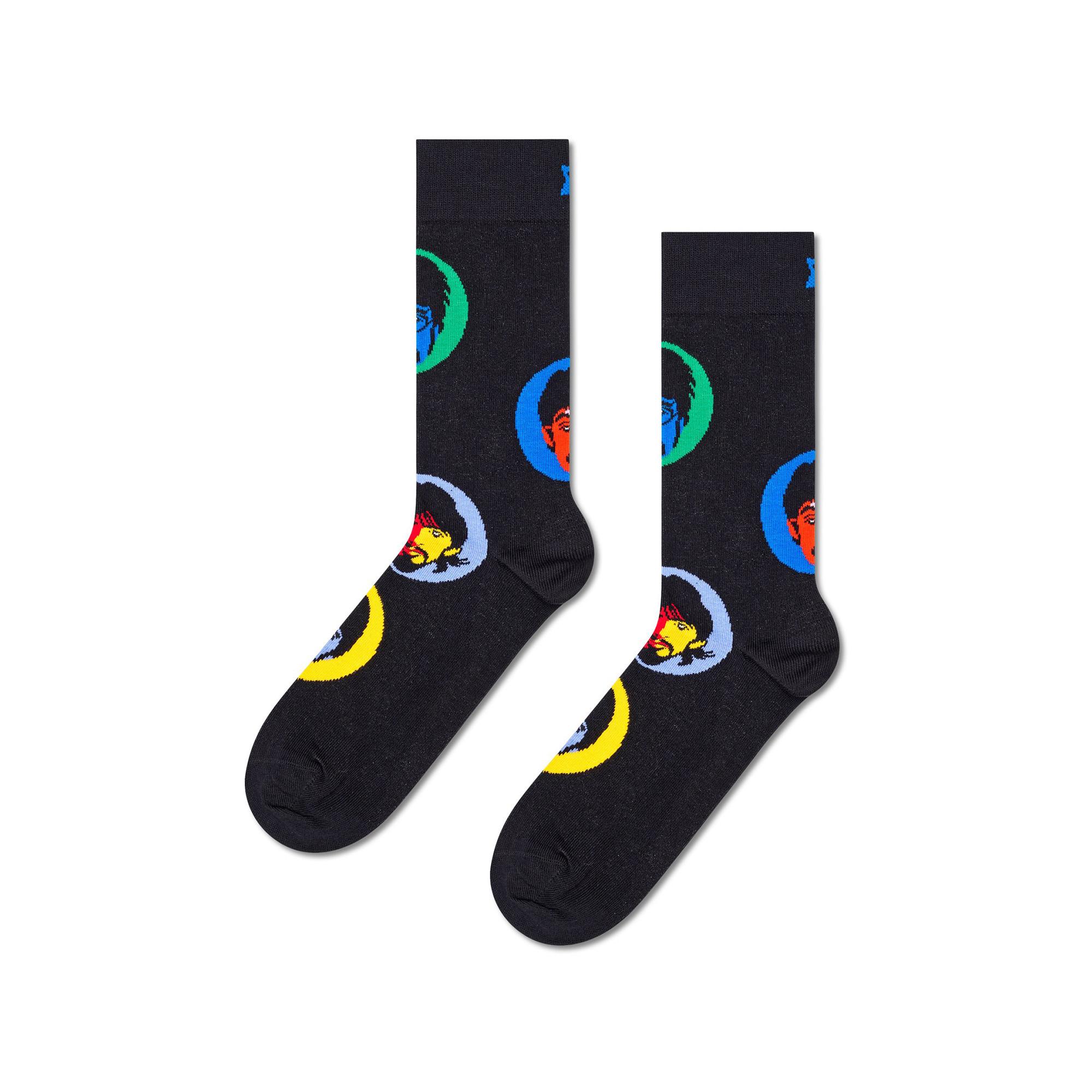 Happy Socks Beatles Silhouettes Sock Chaussettes hauteur mollet 