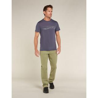 Icebreaker M Merino Core SS Tee Ski Stripes T-shirt 