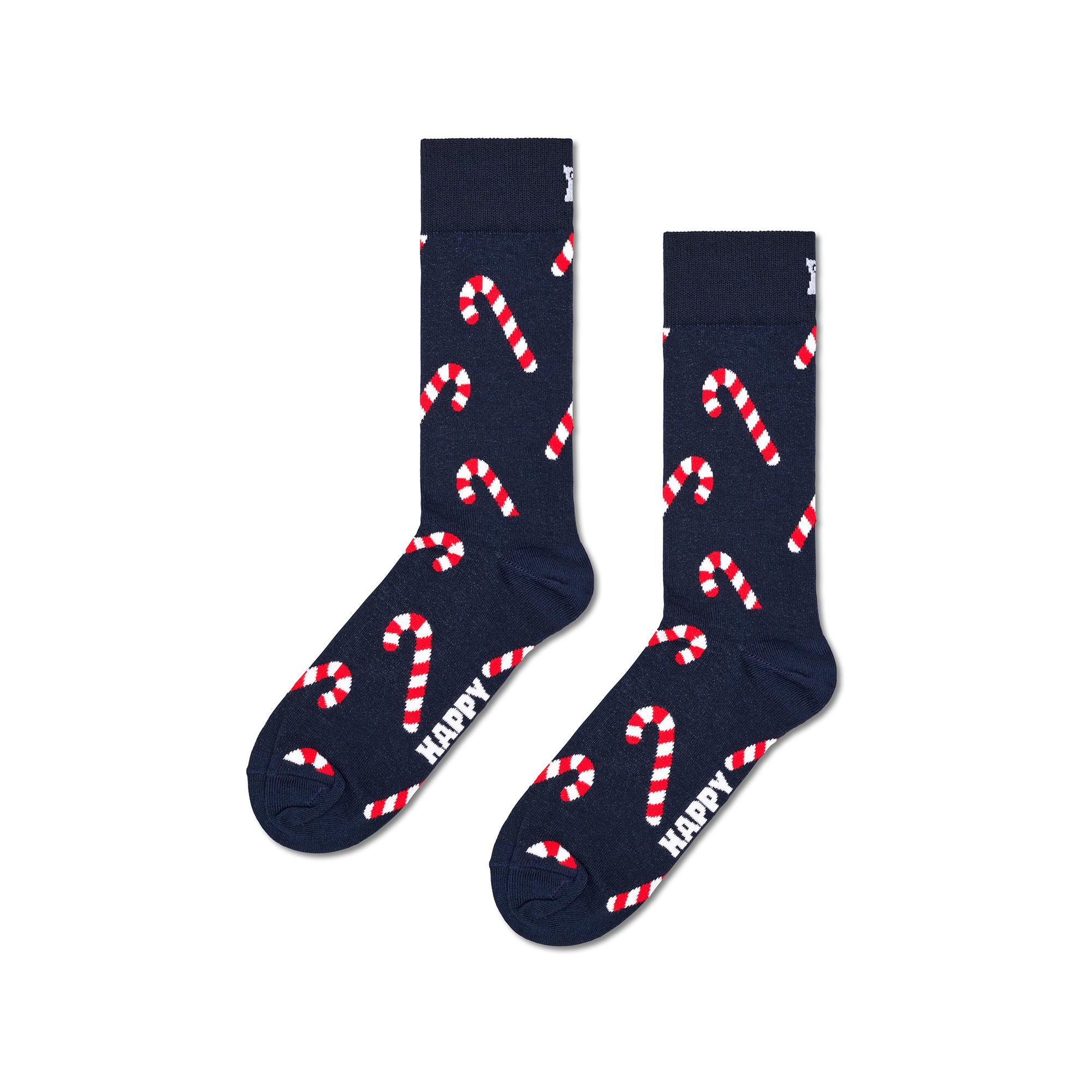 Happy Socks 3-Pack Holiday Navy Gift Set Lot de 3 paires de chaussettes, hauteur mollet 