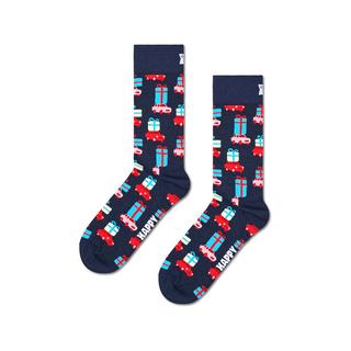 Happy Socks 3-Pack Holiday Navy Gift Set Lot de 3 paires de chaussettes, hauteur mollet 
