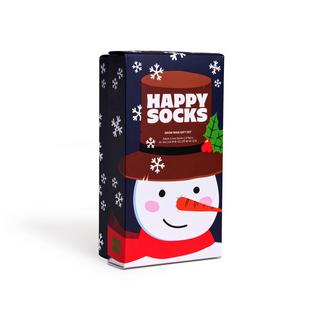 Happy Socks 3-Pack Holiday Navy Gift Set Lot de 3 paires de chaussettes, hauteur mollet 