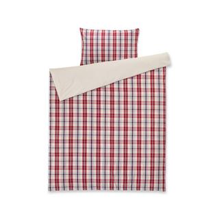 Manor Foresto Taie d'oreiller à carreaux en flanelle  