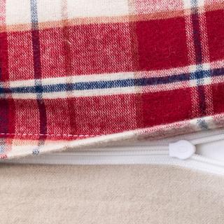 Manor Foresto Taie d'oreiller à carreaux en flanelle  