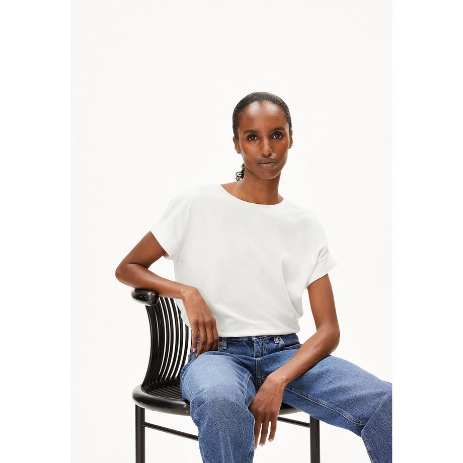 ARMEDANGELS T-shirt con maniche risvoltate  