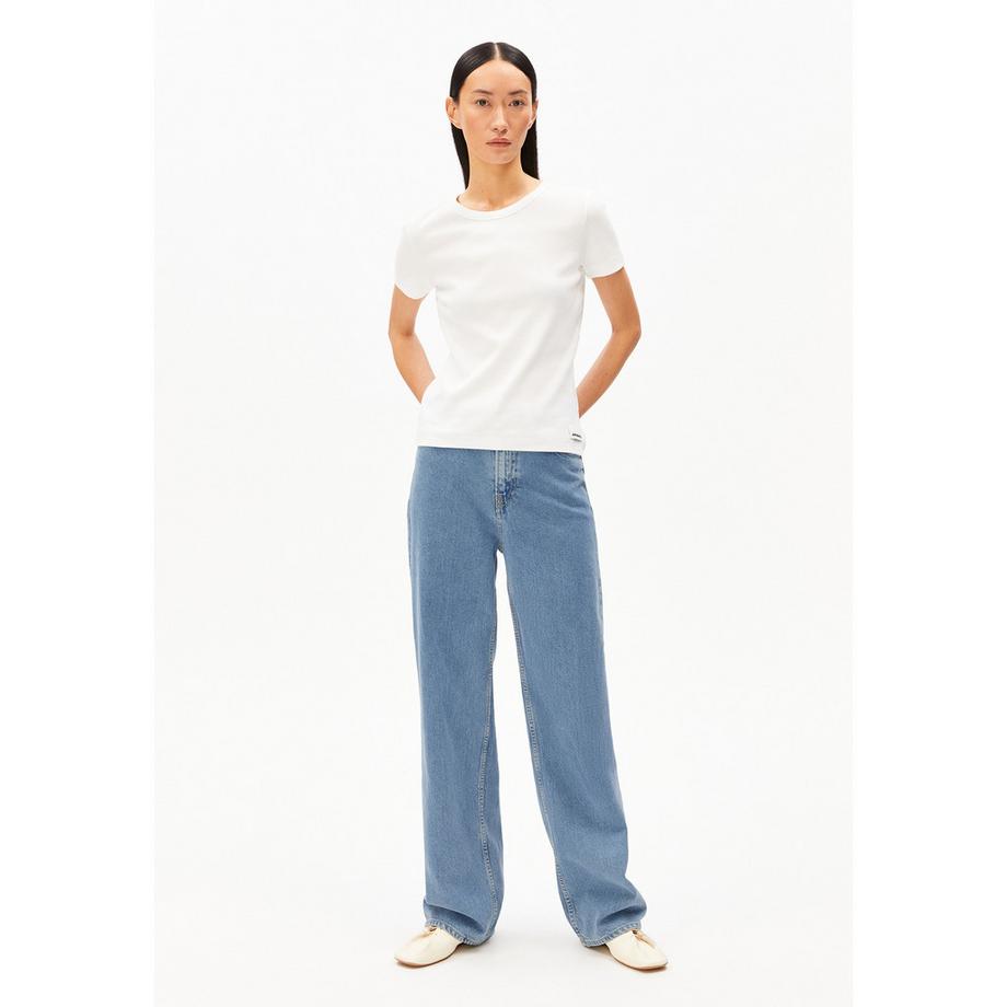 ARMEDANGELS T-shirt côtelé à manches courtes  