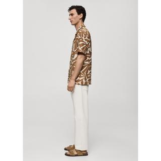 Mango Man Camicia stampata Regular Fit Maniche Corte  