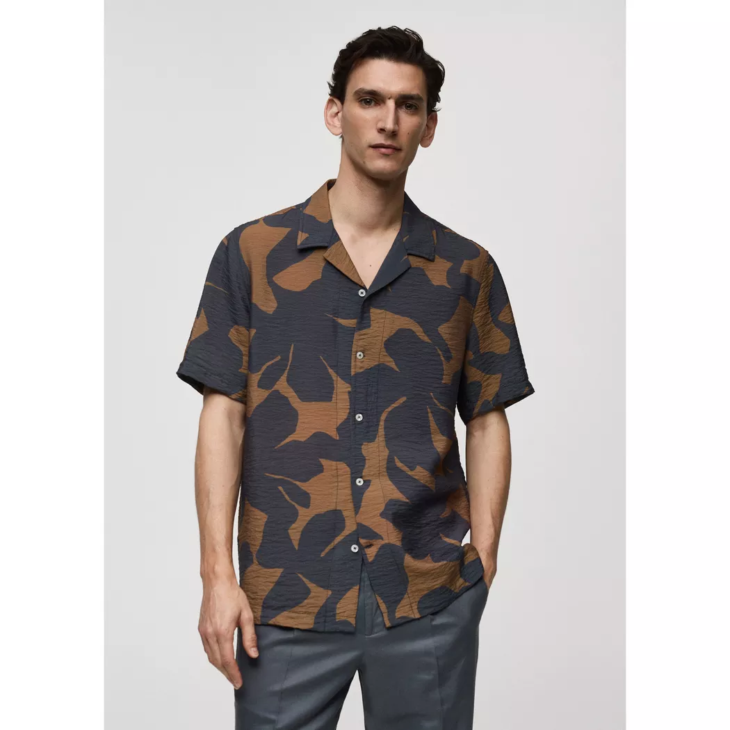 Mango Man - Hemd, Regular Fit, langarm, für Herren, Grau, Größe S