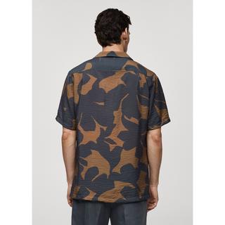 Mango Man Camicia Stampata Regular Fit Maniche Corte  