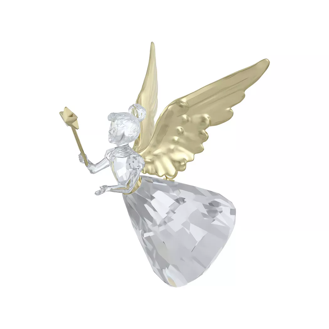 Dekohänger SWAROVSKI "Kristallfigur Sammelfigur Annual Edition Ornament 2025", grün (kristallweiß, goldfarben, grün), Dekohänger, Baumwolle, Kristallglas, Metall, Swarovski Kristall 8