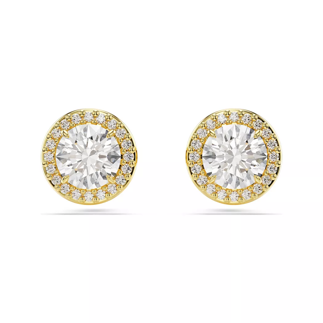 Swarovski - Ohrstecker, Una, One Size, Goldfarben