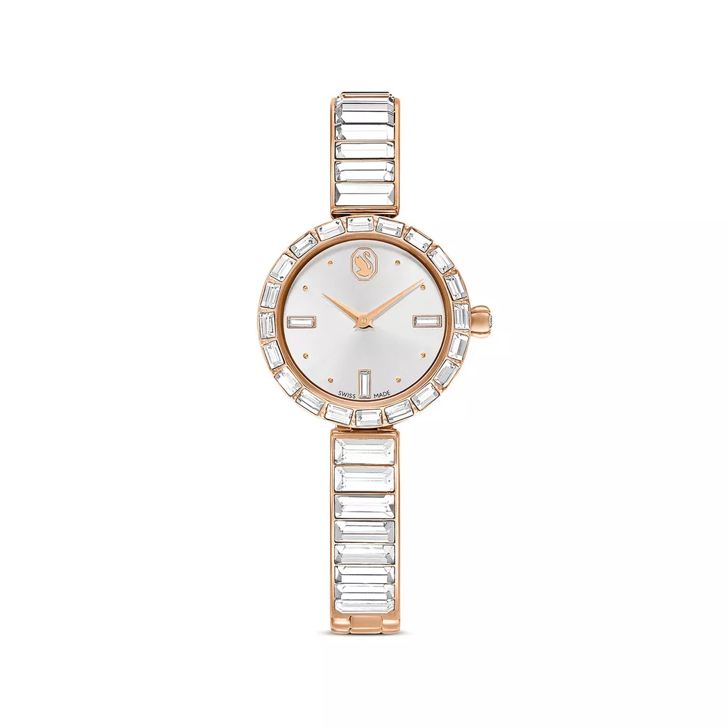 Swarovski - Analoguhr, Lucent Bangle, One Size, Roségoldfarben