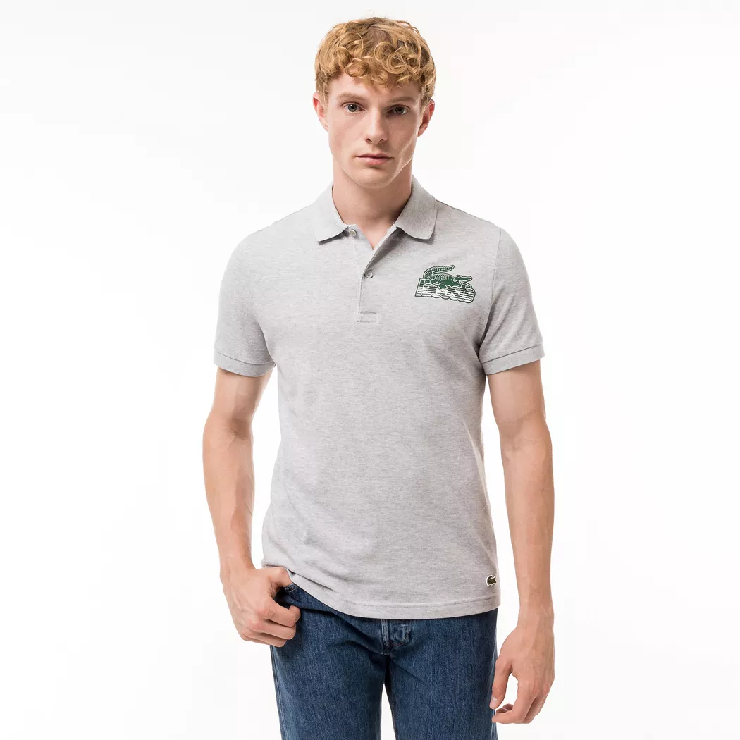 Lacoste - Poloshirt, kurzarm, für Herren, Hellgrau, Größe XXL (T7)