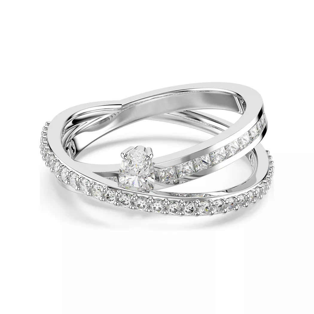 Swarovski - Ring, Hyperbola, 50, Silberfarben 2