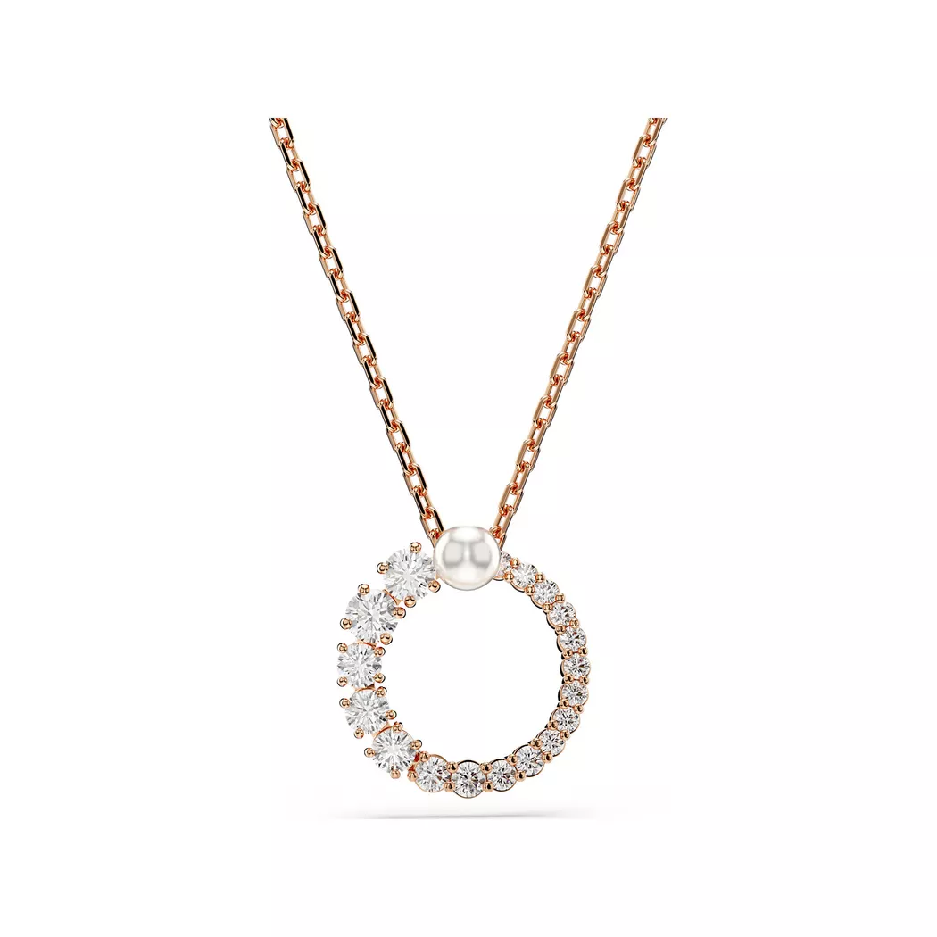 Swarovski - Halskette, Matrix, One Size, Roségoldfarben