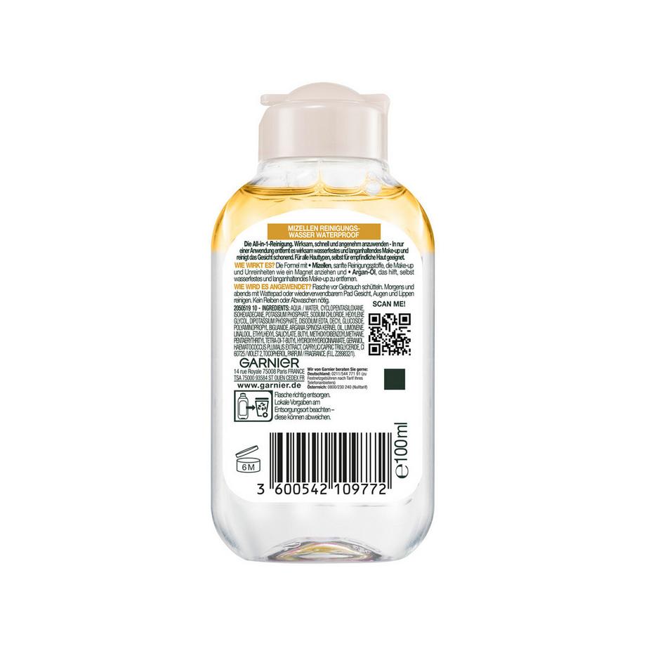 GARNIER SkinActive Mizellen Reinigungswasser All-in-1 Waterproof  Mini 
