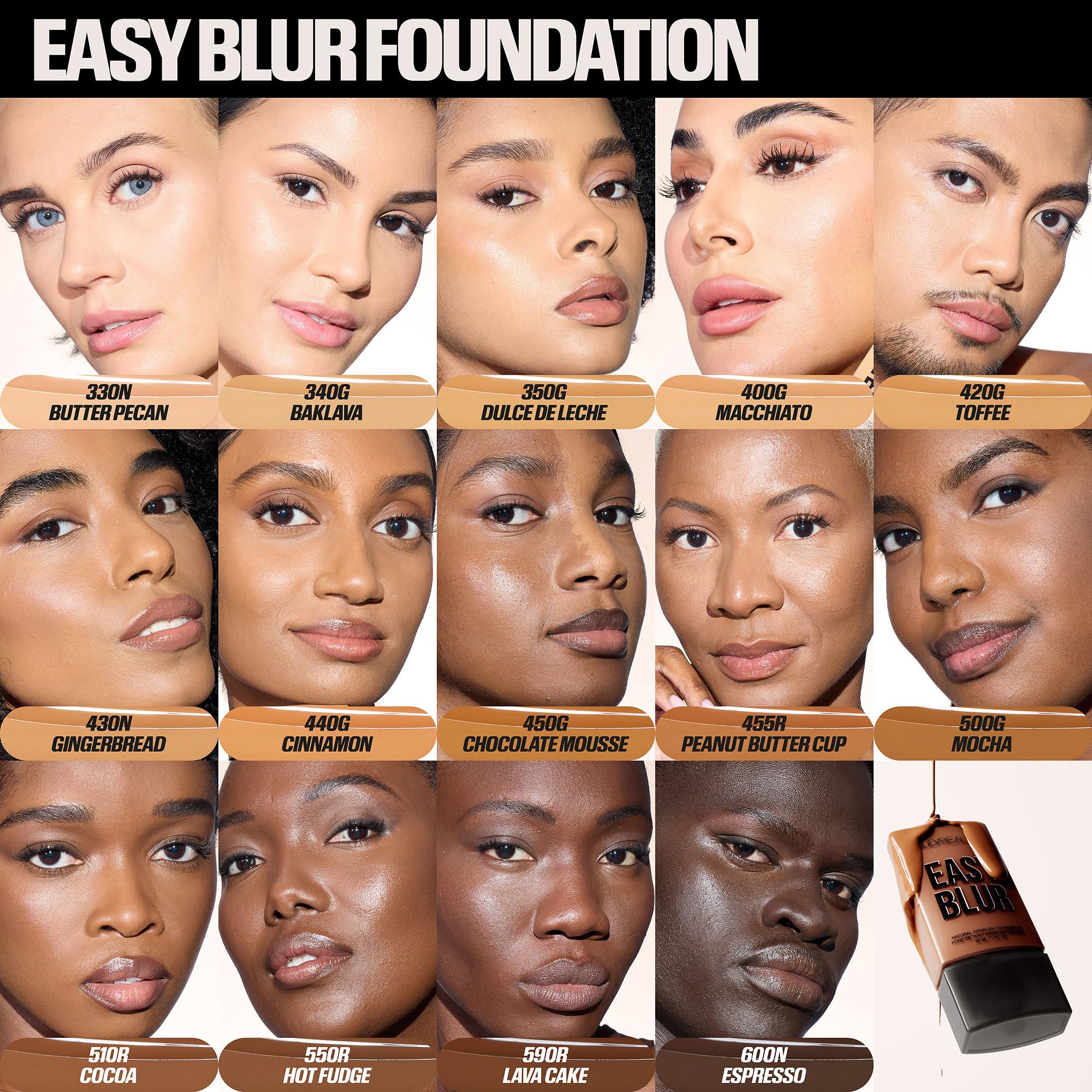 Huda Beauty  Easy Blur Natural Airbrush Foundation -  für eine Filter-Finish Base 