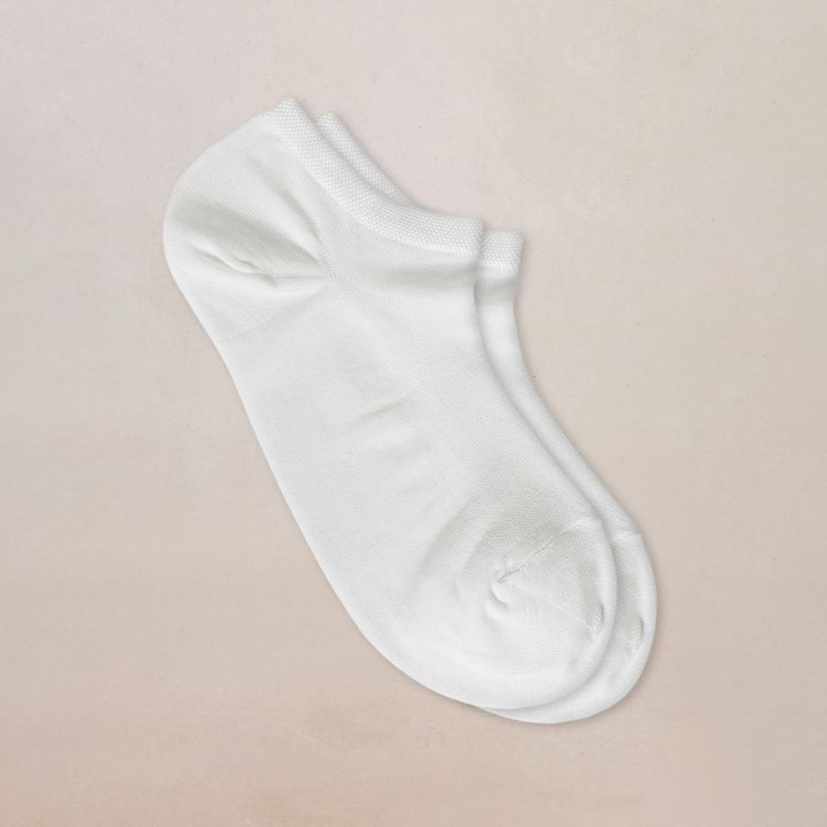 BLEU FORET Mini-Sox Fil d'Ecosse Uni Sneaker Socken  