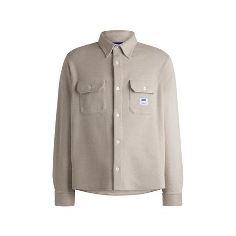 HUGO BLUE Ekynone 10268599 01 Gestreiftes Relaxed Fit Langarmhemd  
