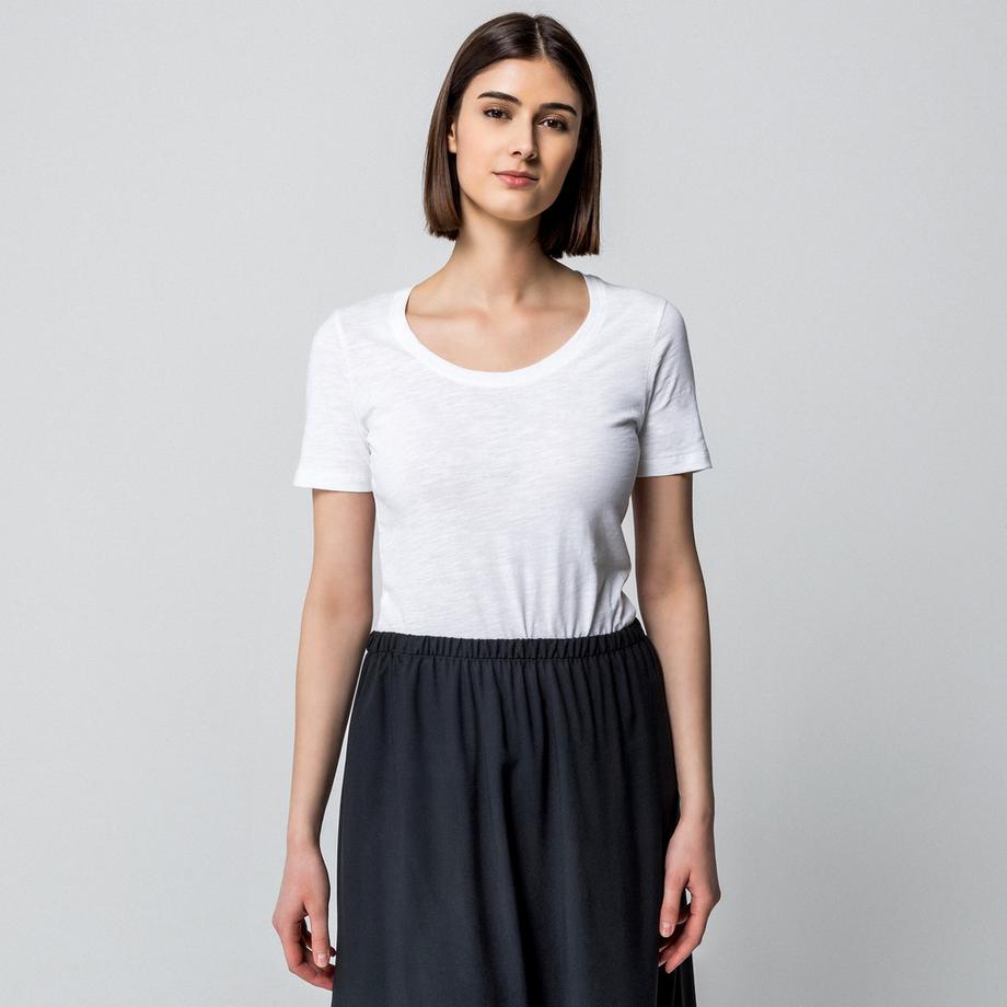 Manor Woman Slub T-shirt Maniche Corte  