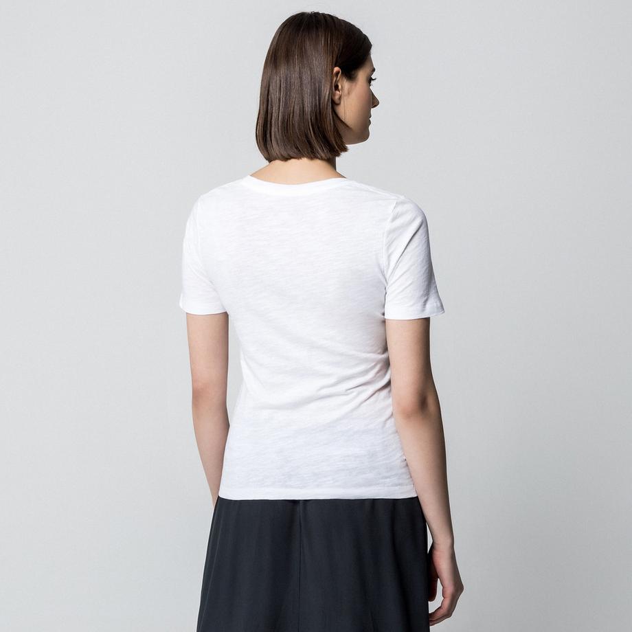 Manor Woman Slub T-shirt Maniche Corte  