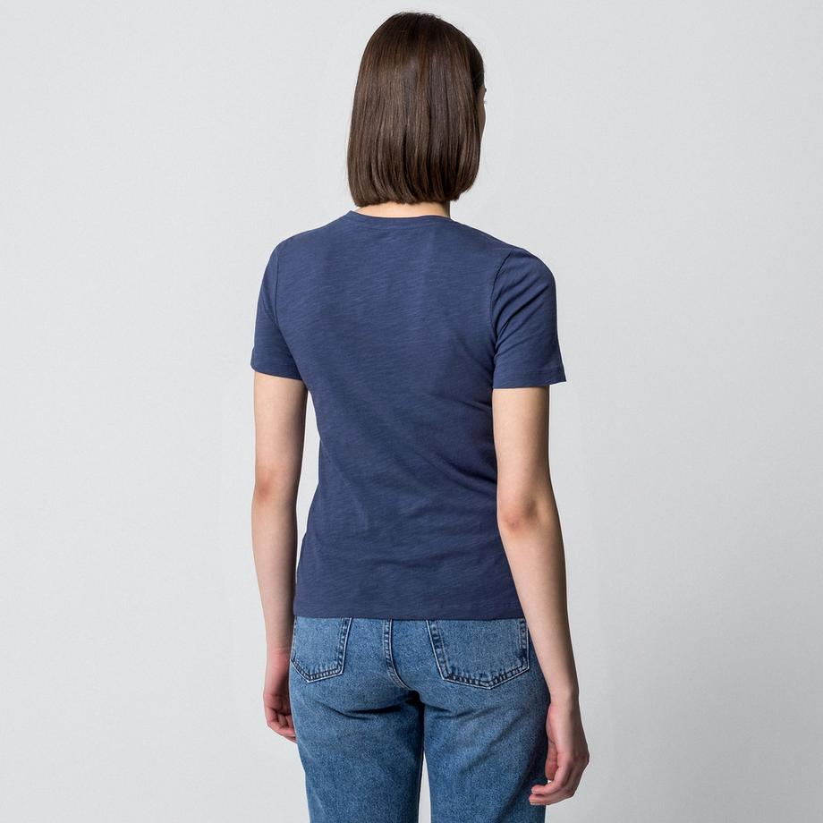 Manor Woman Slub T-shirt Maniche Corte  