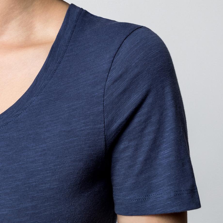 Manor Woman Slub T-shirt Maniche Corte  