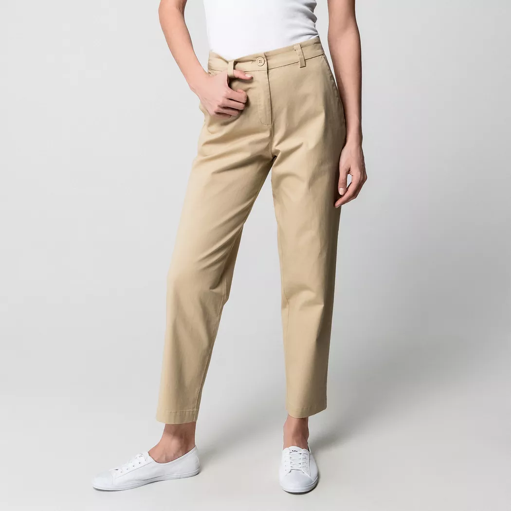 Manor Woman - Chinohose, Regular Fit, für Damen, Beige, Größe 34