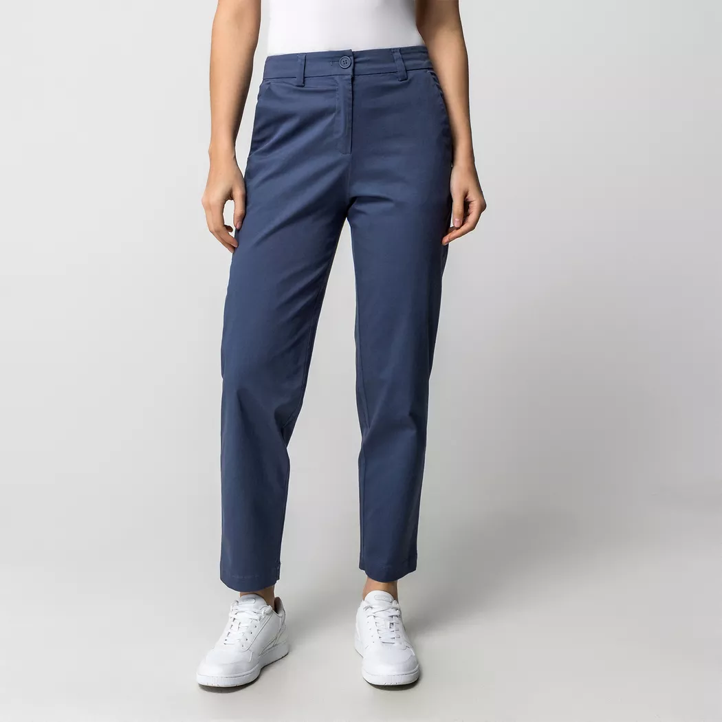 Manor Woman - Chinohose, Regular Fit, für Damen, Nachtblau, Größe 42
