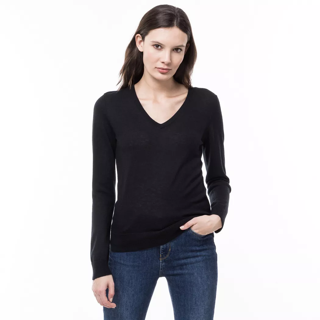 Manor Woman - Pullover, für Damen, Black, Größe XS