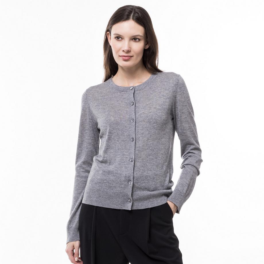 Manor Woman Kaschmir Seide Feinstrick Cardigan  