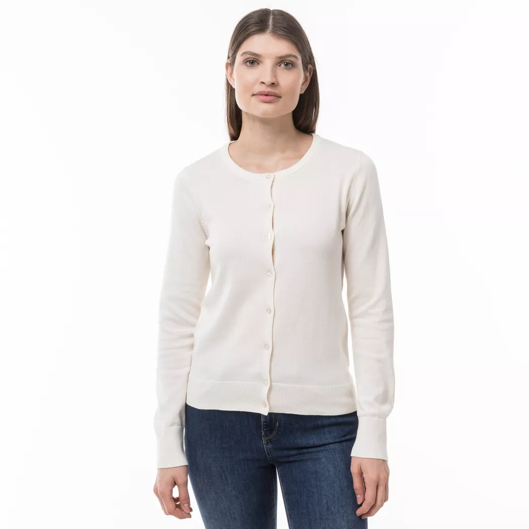 Manor Woman - Cardigan, langarm, für Damen, Elfenbein, Größe S