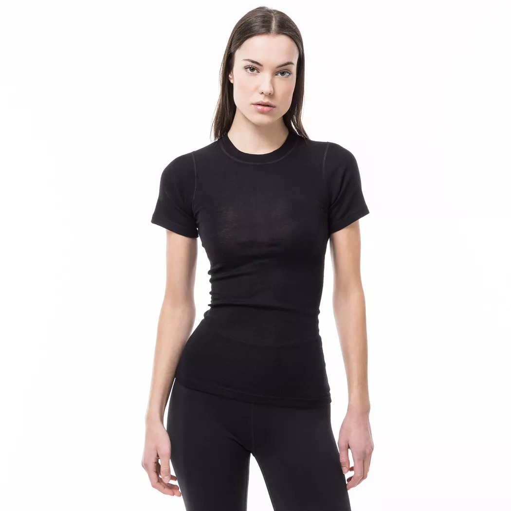 Manor Sport - Thermoshirt, kurzarm, für Damen, Black, Größe S