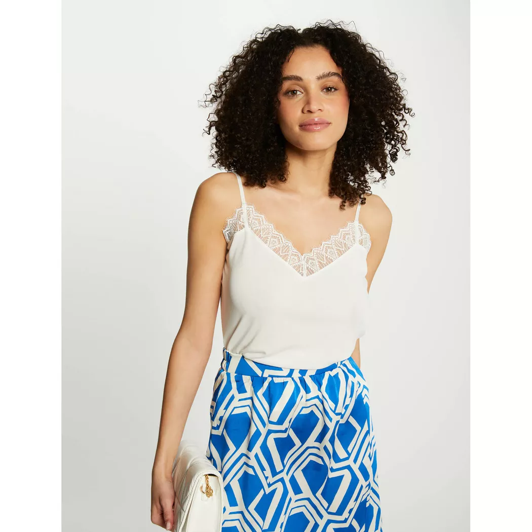 Morgan - Tank Top, für Damen, Ecru, Größe XS