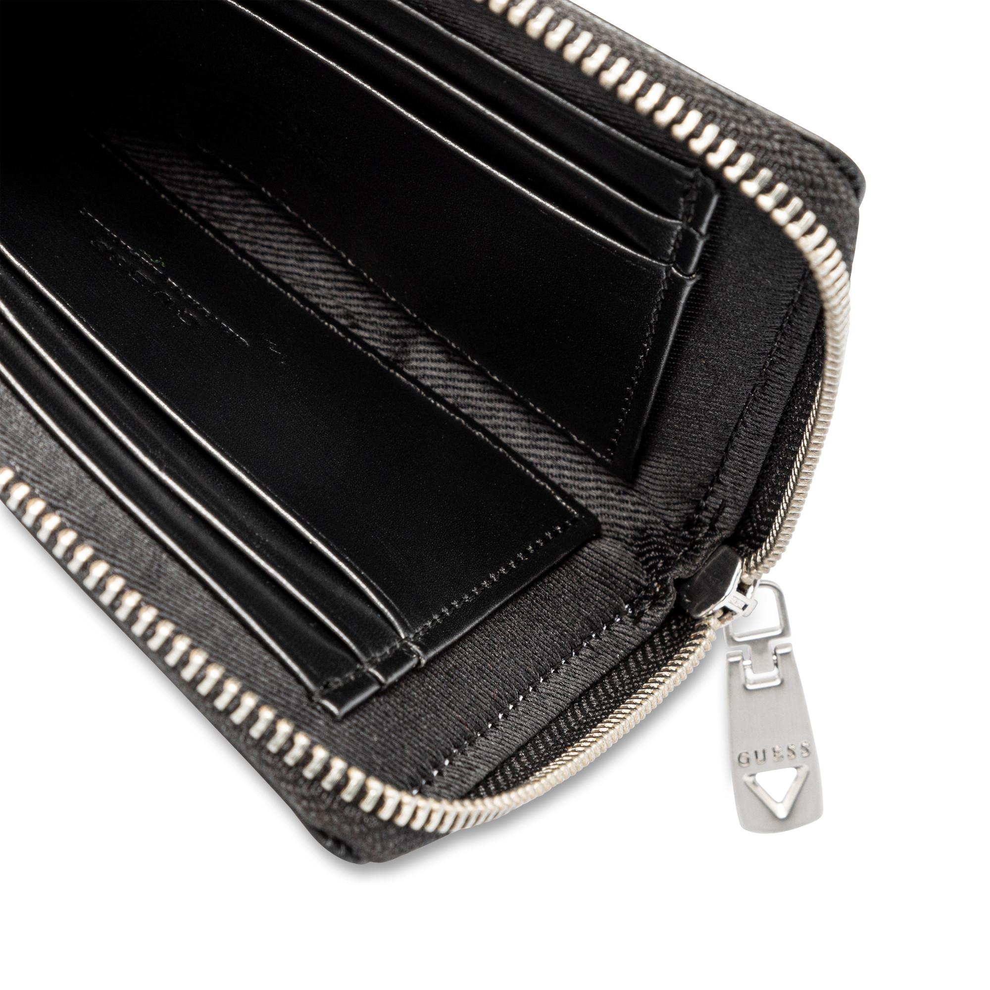 GUESS MADRID - Zipper Card Holder 12,5x9,5x1,5 cm Portemonnaie 