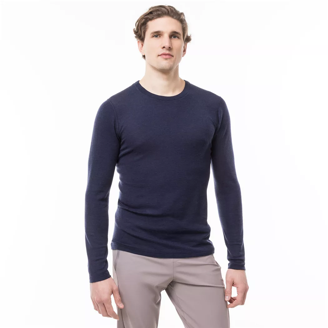 Manor Sport Merino Longsleeve Man Shirt Blue XXL