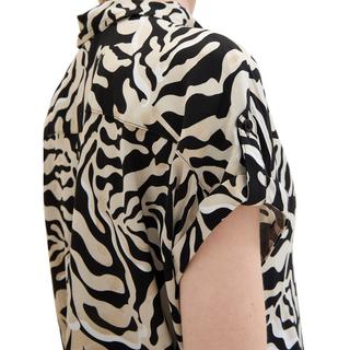 TOM TAILOR Chemisier Manches Courtes Coupe Ample  